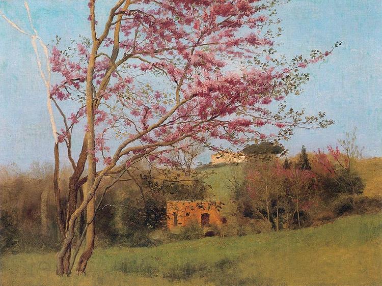 John William Godward Blossoming Red Almond France oil painting art